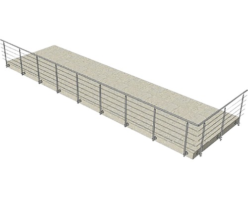 Pont avec garde-corps à barreaux horizontaux