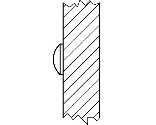 Illustration d''un rivet à expansion dans un trou