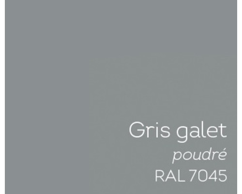 Couleur gris galet, poudré, RAL 7045