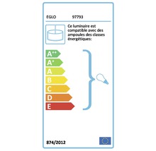 EGLO étiquette énergétique pour luminaires