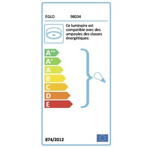 Plafonnier LED Belsiana 40 W 6 ampoules noir