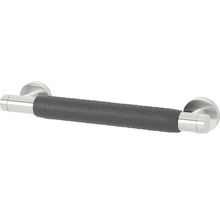 Barre d''appui en métal avec revêtement en caoutchouc gris pour plus de maintien