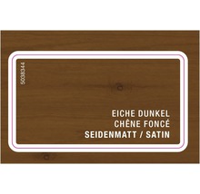 Farbmuster Eiche dunkel, seidenmatt