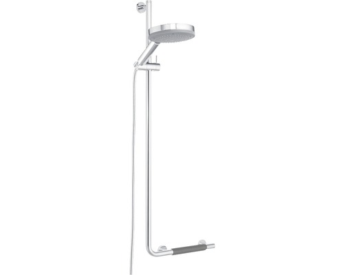 Colonne de douche avec poignée de maintien pour la salle de bain