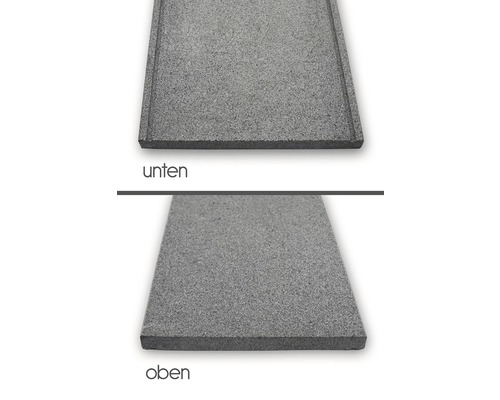 Dessous et dessus du receveur de douche en grès