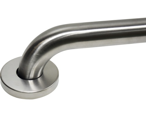 Barre d''appui métallique pour salle de bain