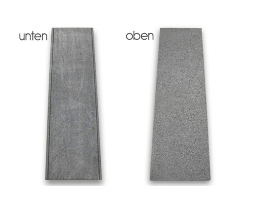 Abbildung von oben und unten einer Hartschaumträgerplatte