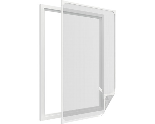 Moustiquaire home protect fenêtre à cadre magnétique sans perçage blanc 120x140 cm