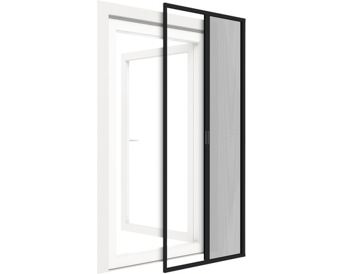 Moustiquaire store à enrouleur pour porte en aluminium home protect autoSTOP anthracite 150x220 cm