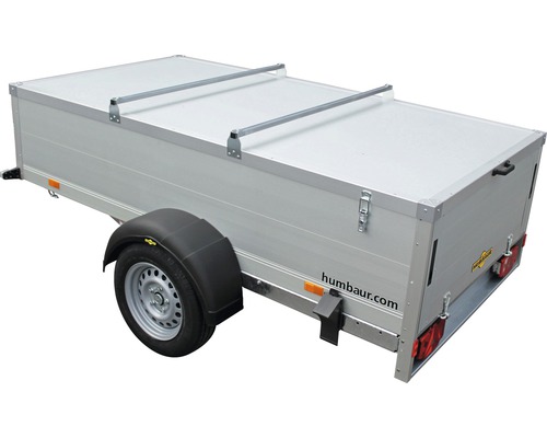 Humbaur Anhänger mit Deckel und Reling
