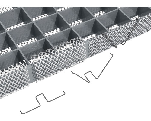Cache de fenêtre de sous-sol en plastique avec clips de fixation