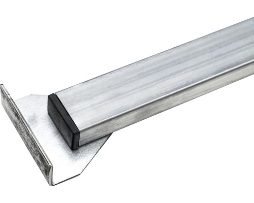 Profilé en aluminium avec coin métallique et couvercle en plastique