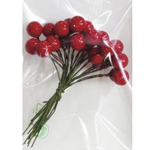 Bouquet de baies artificielles avec tiges vertes