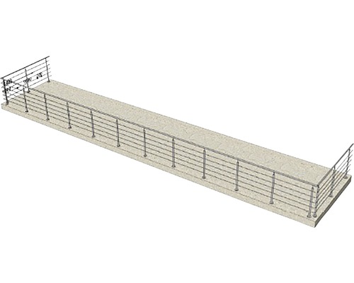 Illustration d''un pont long et étroit avec des garde-corps