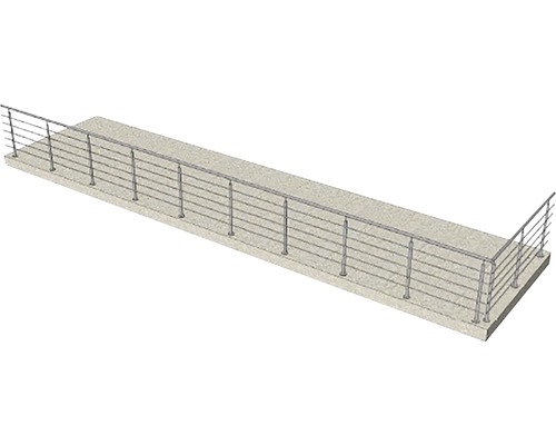 Vue d''une balustrade avec des barreaux métalliques