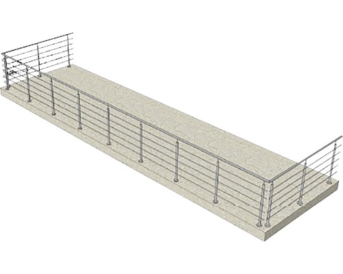 Garde-corps en acier pour un trottoir