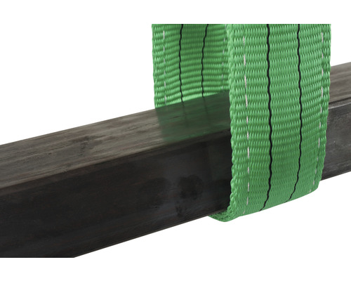 Sangle de levage textile autour d''un profilé métallique