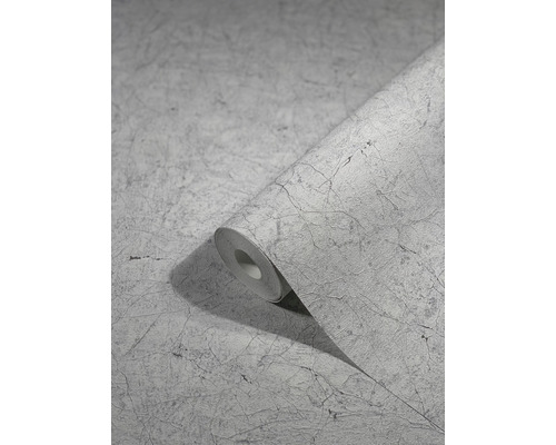 Graue Tapete mit Marmorstruktur auf Rolle