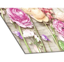 Dekorplatte mit Blumenmuster