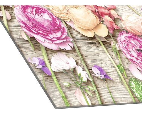 Dekorplatte mit Blumenmuster