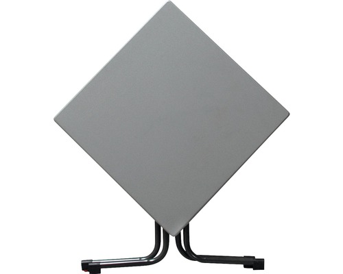 Table pliante carrée avec cadre en acier