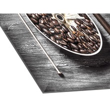 Acrylglasbild mit Kaffeebohnenmotiv