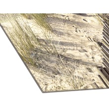 Dekorplatte mit Sanddünenmotiv und Strandhafer