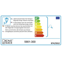 Étiquette énergétique pour luminaires avec informations sur les lampes compatibles