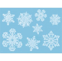 Illustration de différents flocons de neige