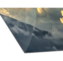 Berglandschaft auf einer Acrylglasplatte