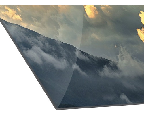 Berglandschaft auf einer Acrylglasplatte