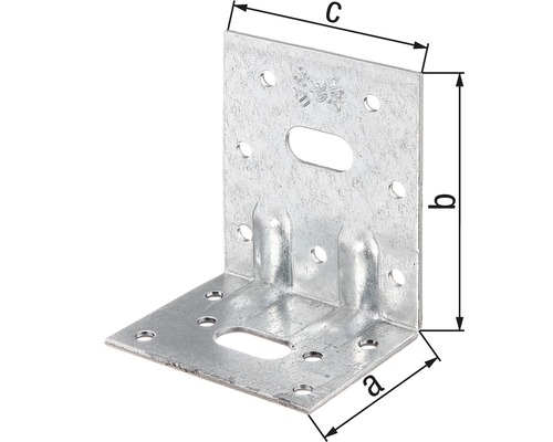 Connecteur d''angle avec trous de fixation