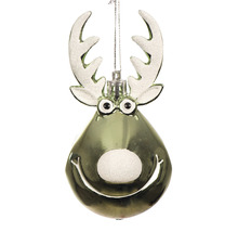 Rentier-Weihnachtsbaumschmuck mit Geweih