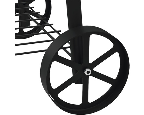 Roue d''un chariot de barbecue