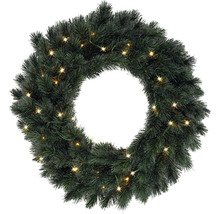 Couronne de Noël avec éclairage