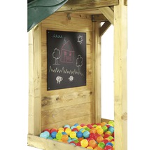 Spielturm plum Holz Aussichtsturm mit Fernglas, Sandkasten, Kreidetafel, Spielzeugtelefon und Rutsche-thumb-4