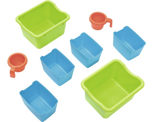 Ensemble de jouets de bain avec seaux et gobelets