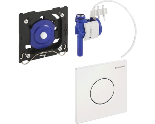 Geberit Betätigungsplatte, Spülkasten und Befestigungsrahmen