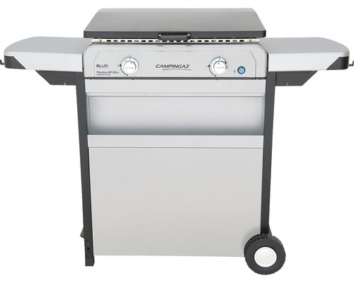 CampinGaz Blue Plancha EXL+ Gasgrill mit zwei Brennern und Deckel