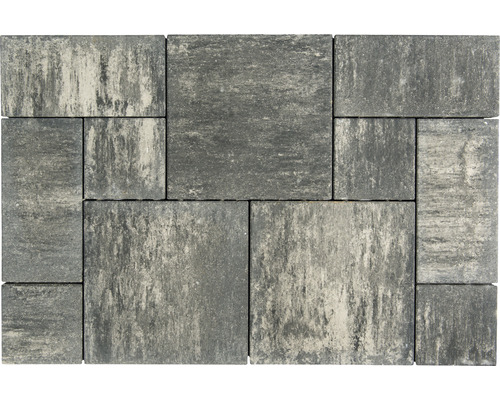 Disposition de pavés en béton de différentes tailles