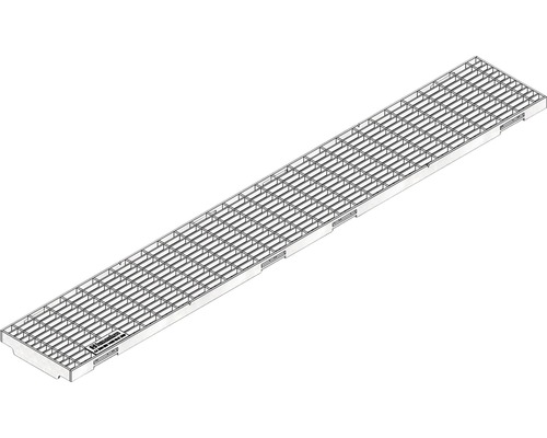 Grille caillebotis Hauraton FaserfixKS 100 maillage 30/10 avec sécurité anti-glissement horizontale 1000x149x20 mm