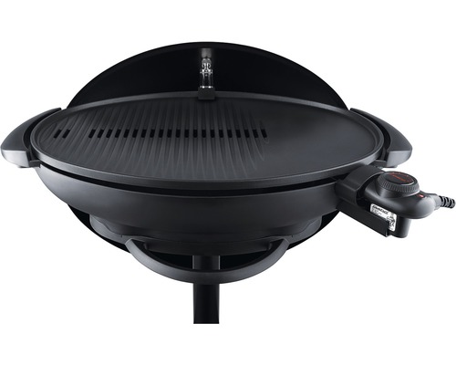 Schwarzer Elektrogrill mit Deckel