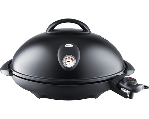 Elektrischer Tischgrill mit Deckel und Temperaturanzeige