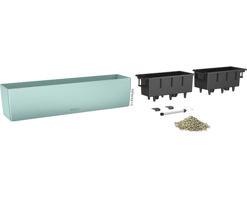 Jardinière de balcon Lechuza avec système d''irrigation et accessoires