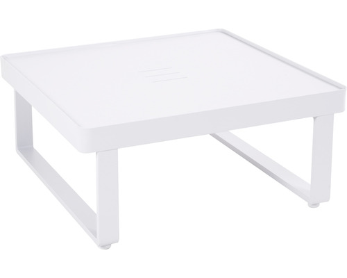 Quadratischer, weisser Monitorständer