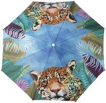 Parapluie avec motifs de jungle et léopards