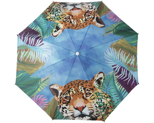 Parapluie avec motifs de jungle et léopards
