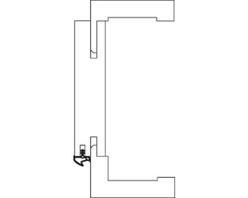 Detailansicht eines Fensterprofils