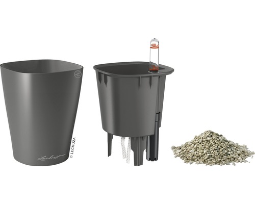 Lechuza Classico 21 pot de fleurs avec système d''irrigation et substrat Pon