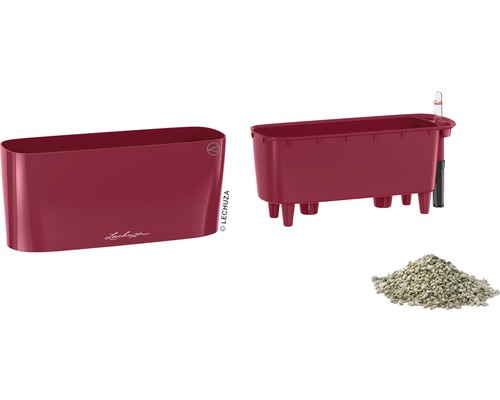 Jardinière Lechuza Yula avec système d''irrigation et granulés Pon